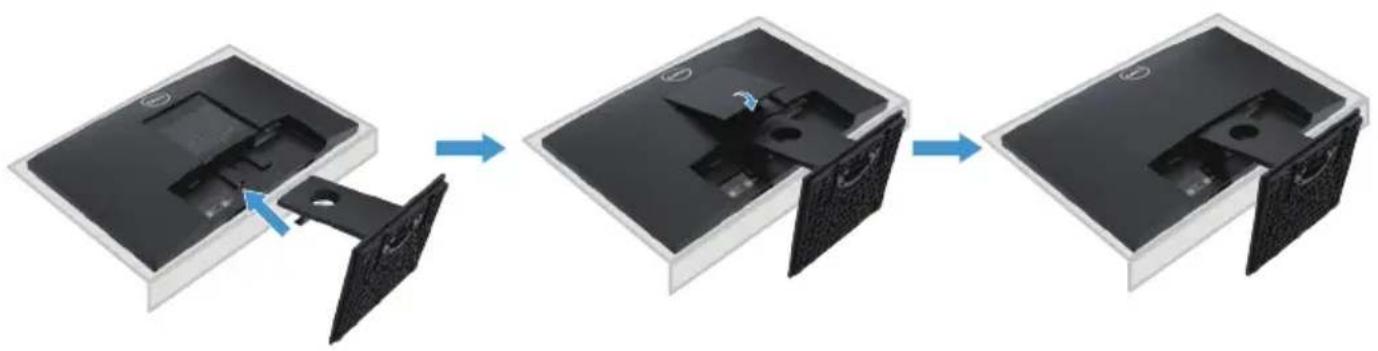 DELL E Series E1920H - Verbinden des monitorständers - 4