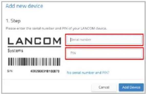 LANCOM 1793VA-4G - Integration into the LMC by serial number and Cloud PIN - 4