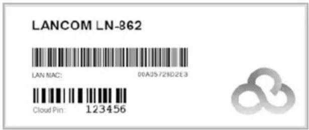 LANCOM LN-1702B - Die Aufnahme in die LMC über Serien nummer und Cloud PIN - 1