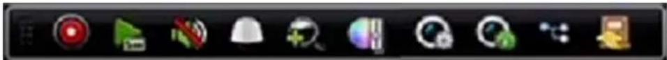 HiLook NVR-108H-D - Quick Setting Toolbar in Live View Mode - 1