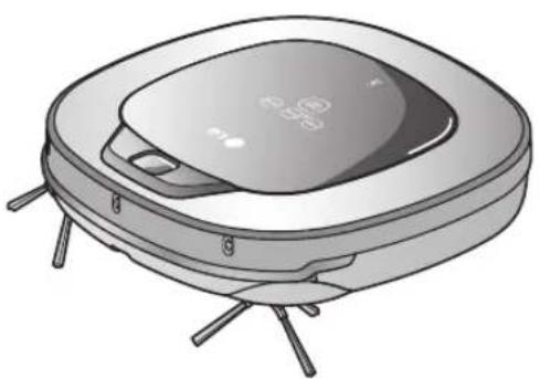LG HomBot 3.0 VR6260LVM - Beim Erhalt der Sprachnachricht: "Bitte entfernen Sie alle Fremdkörper aus der Bürste auf der Unterseite des HomBot." - 3