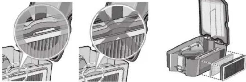 LG Hom-Bot VR5942L - REINIGUNG DES FILTERS DES STAUBBEHÄLTERS - 4