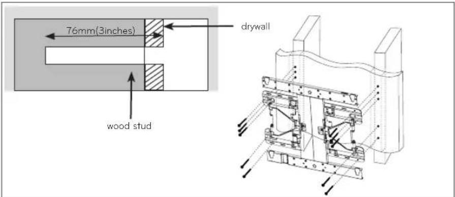 LG PSW400BG - How to install the wall mount - 2