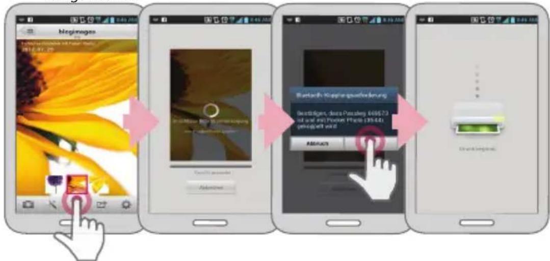 LG Pocket Photo PD221 - Über Bluetooth drucken (✗) - 1