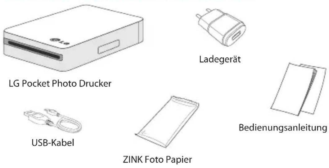 LG Pocket Photo PD221 - SCHRITT 1 Erste Schritte - 1