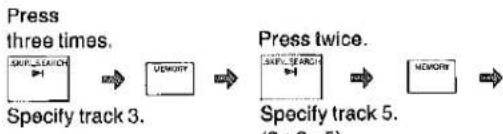 TECHNICS SL-PJ22 - While watching the track number display, press momentarily to specify the desired track number. - 2