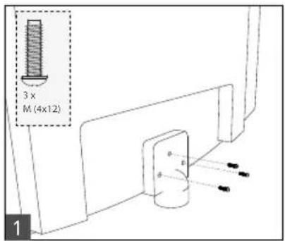 Technika 22E21W-FHD/DVD - Attaching the stand - 3