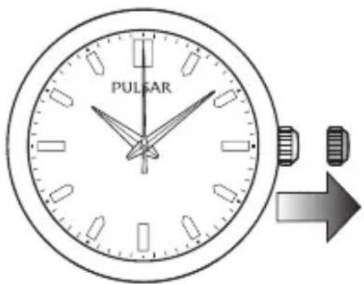 PULSAR Attitude PY5069X1 - SO STELLEN SIE DIE UHRZEIT EIN - 1