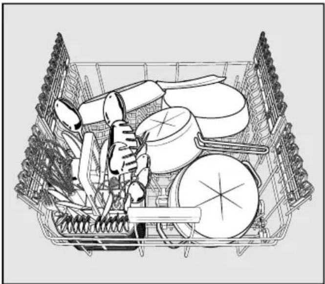 MIELE G 26895-60 SCVi XXL K2O - Geschirr und Besteck einordnen - 2