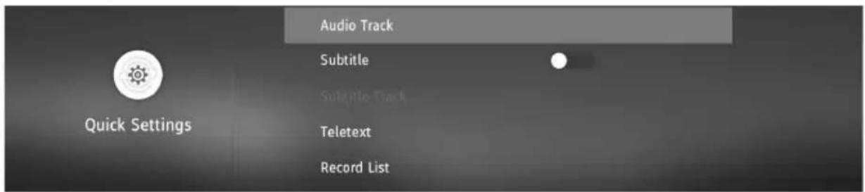 SHARP 4T-C50BJ2KE2FB - QUICK SETTINGS MENU - 1
