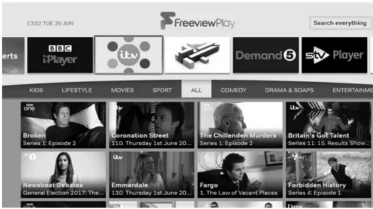 SHARP 4T-C50BJ2KE2FB - FREEVIEW PLAY APP - 1