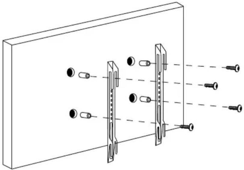 SHARP 4T-C50BJ2KE2FB - SECURING THE TV TO A WALL - 2