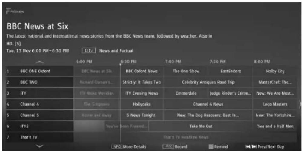SHARP 4T-C40BJ3KF2FB - Non-Freeview Play 7 Day Guide - 1