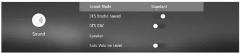 SHARP 1T-C32BC5KH2FB - SOUND MENU - 1