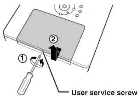 SHARP XG-PH50X - Remove the lamp unit cover. - 4