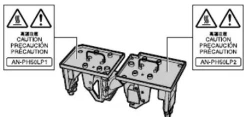 SHARP XG-PH50X - Caution concerning the lamp unit - 1