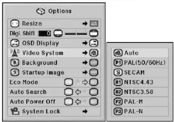 SHARP XG-PH50X - Setting the Video System - 1