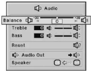 SHARP XG-PH50X - Adjusting the Audio - 1