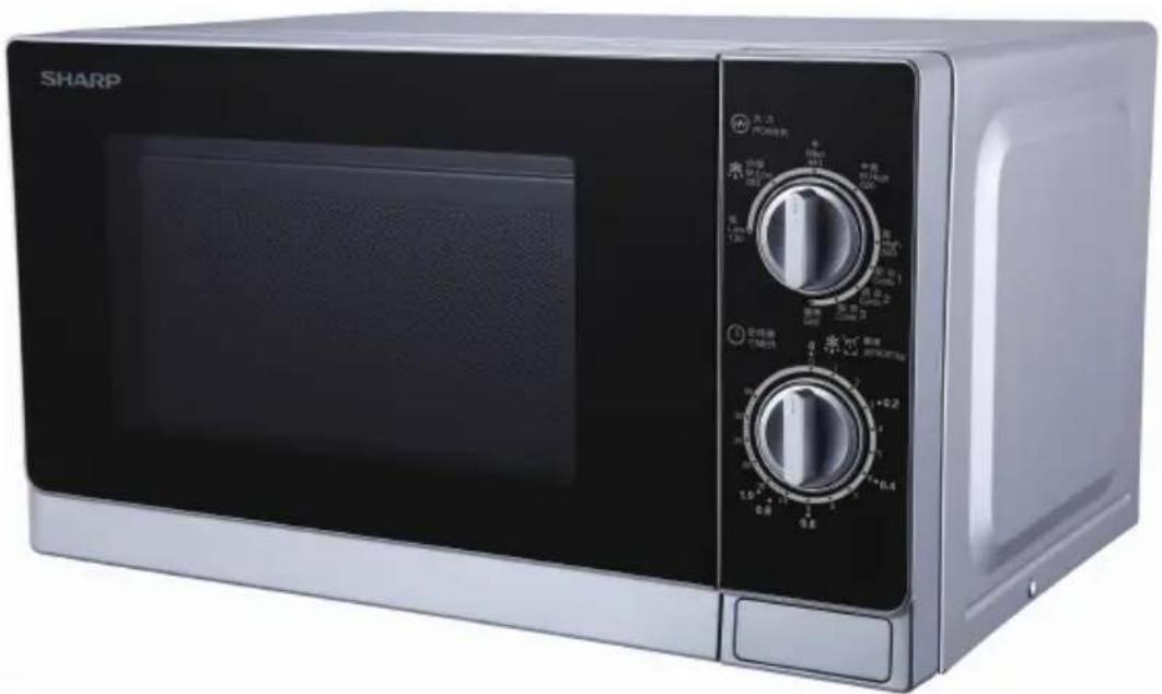 SHARP R-600Z(S) - 爐門 - 1