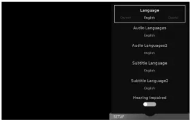 SHARP LC-55UI7352K - SETTINGS - SETUP MENU - 1