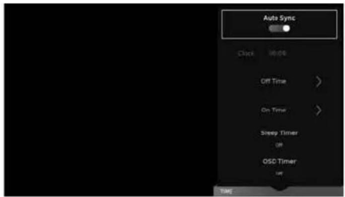 SHARP LC-55CFG6452K - TIME MENU - 1