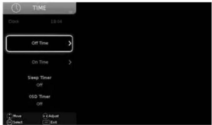 SHARP LC-55CFE6352K - TIME MENU - 1
