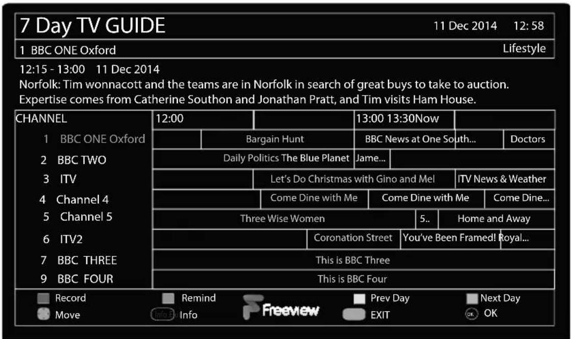 SHARP LC-55CFE6352K - DAY TV GUIDE - 1