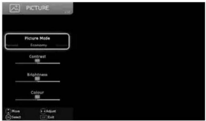 SHARP LC-55CFE6352K - PICTURE MENU - 1