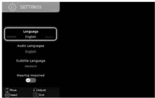 SHARP LC-55CFE6352K - SETTINGS MENU - 1