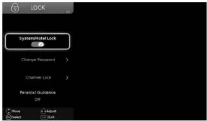 SHARP LC-55CFE6352K - LOCK MENU - 1