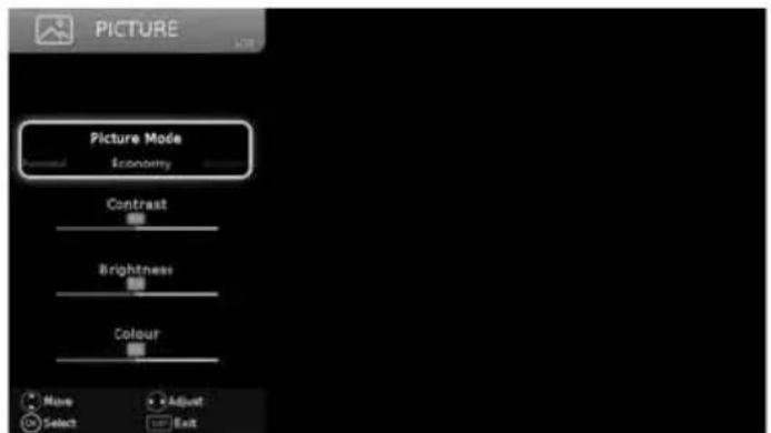 SHARP LC-50CFE5101K - PICTURE MENU - 1