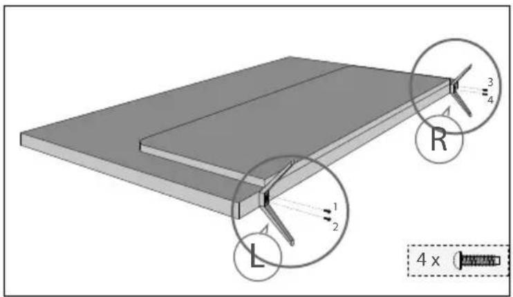 SHARP LC-50CFE5101K - Detaching the stand - 1