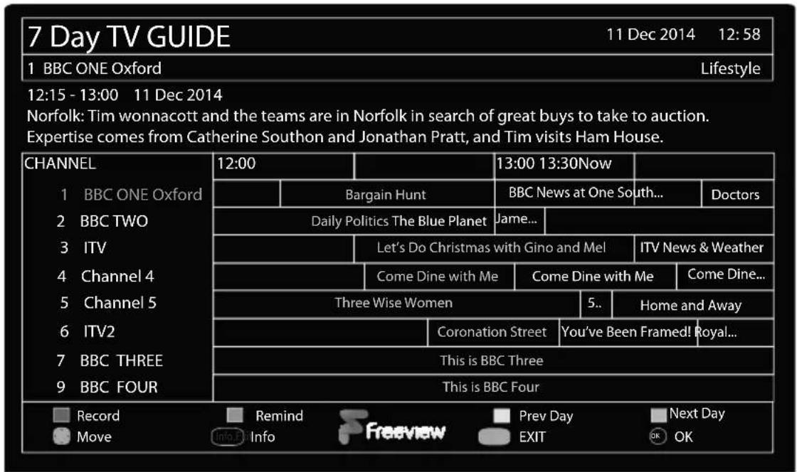 SHARP LC-49SFE7451K - DAY TV GUIDE - 1
