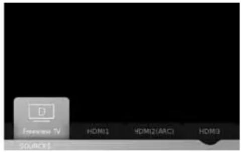 SHARP LC-49CUG8052K - TV CONTROL STICK AND INPUT SOURCE MENU - 2