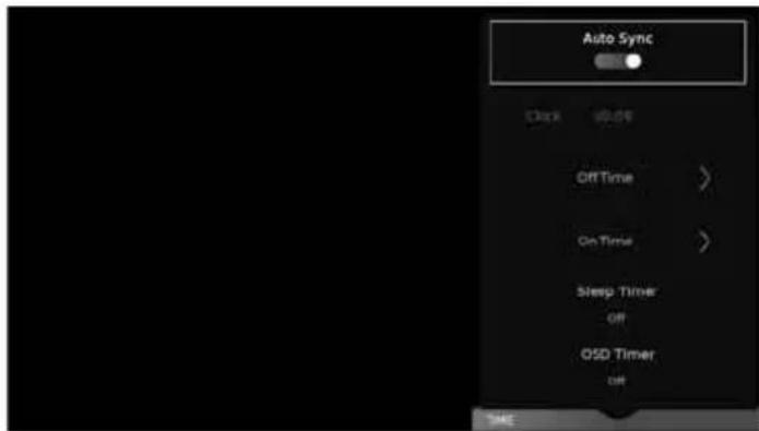 SHARP LC-49CUG8052K - TIME MENU - 1