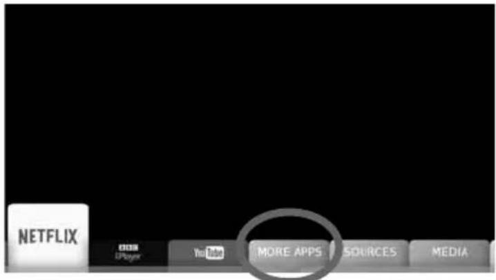 SHARP LC-49CUG8052K - MORE APPS MENU - 1