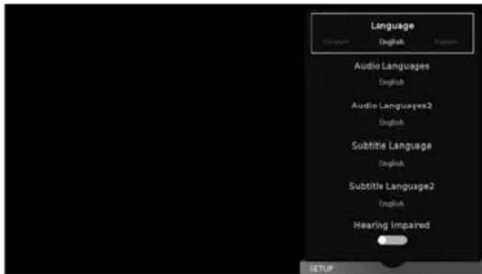 SHARP LC-49CUG8052K - SETUP MENU - 1