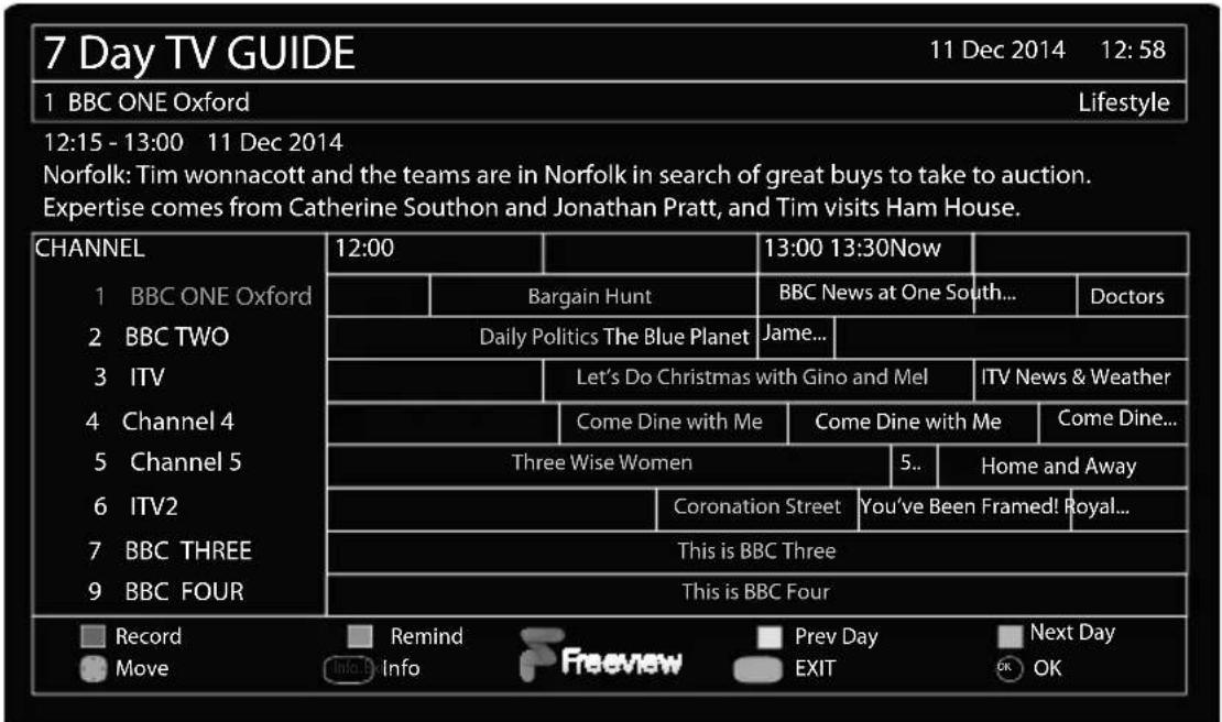 SHARP LC-49CFE6242K - DAY TV GUIDE - 1