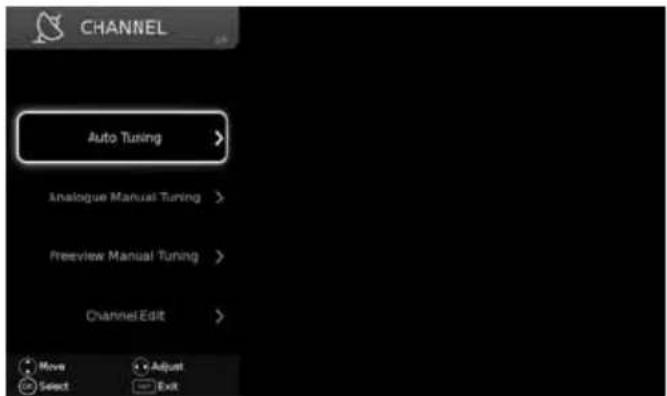 SHARP LC-49CFE6242K - CHANNEL MENU - 1