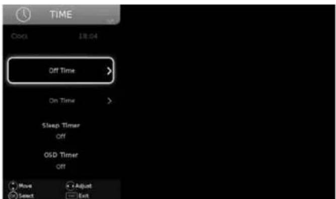 SHARP LC-49CFE6242K - TIME MENU - 1