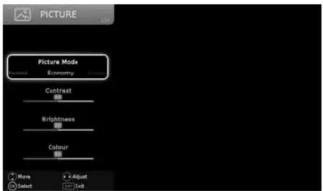 SHARP LC-49CFE6242K - PICTURE MENU - 1