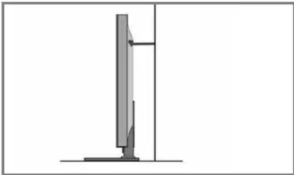 SHARP LC-49CFE6242K - Securing the TV to a wall using anti-tip straps - 2
