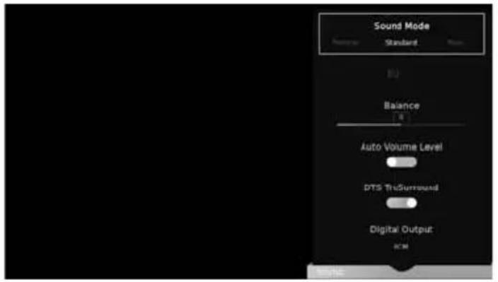 SHARP LC-48CFG6002K - SOUND MENU - 1
