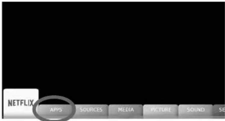 SHARP LC-48CFG6002K - APPS MENU - 1
