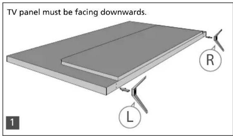SHARP LC-48CFG6002K - Attaching the stand - 3