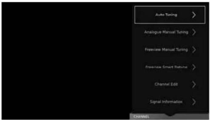 SHARP LC-43CFG6452K - CHANNEL MENU - 1