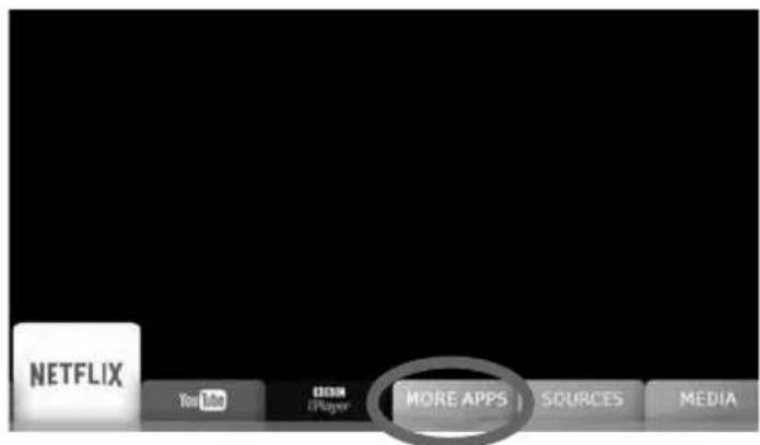SHARP LC-43CFG6452K - MORE APPS MENU - 1