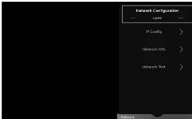 SHARP LC-40FI5442KF - SETTINGS - NETWORK MENU - 1
