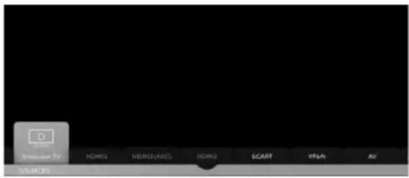 SHARP LC-40FI5442KF - TV CONTROL STICK AND INPUT SOURCE MENU - 3