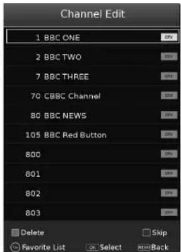 SHARP LC-40FI5442KF - SETTINGS - CHANNEL MENU - 2